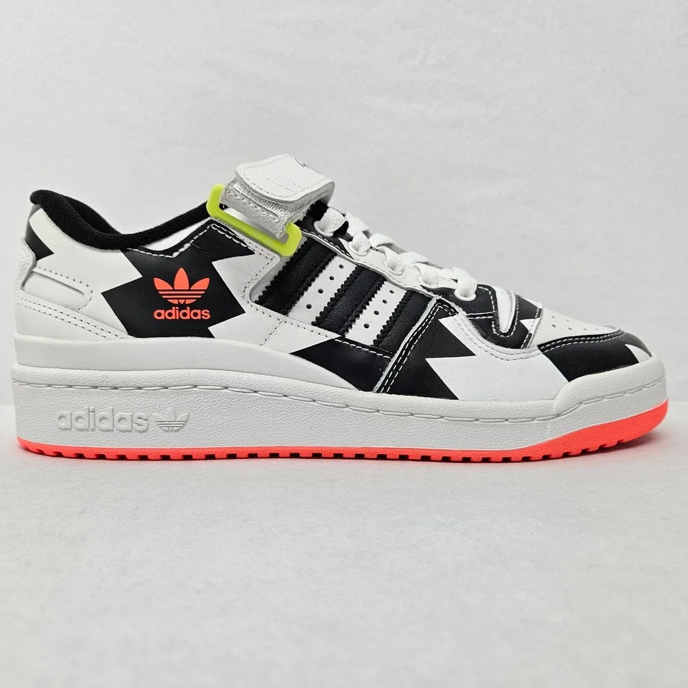 Adidas Men's Forum Low Trae Young Casual Shoes GX6128 White Black Solar Red Sz 7